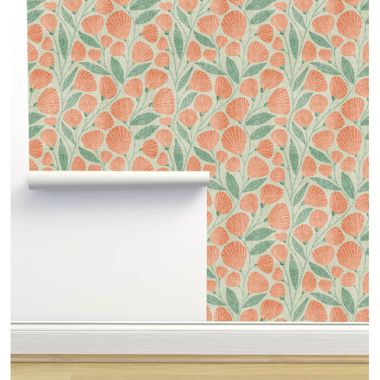 Limitless Walls Amy MacCready Designs Peel & Stick Floral Roll Wayfair